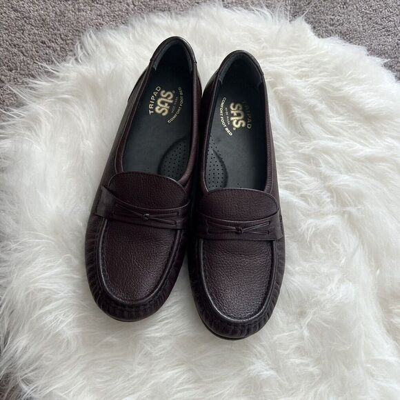 SAS Women’s Loafers Sz 8 Burgundy - Picture 1 of 6